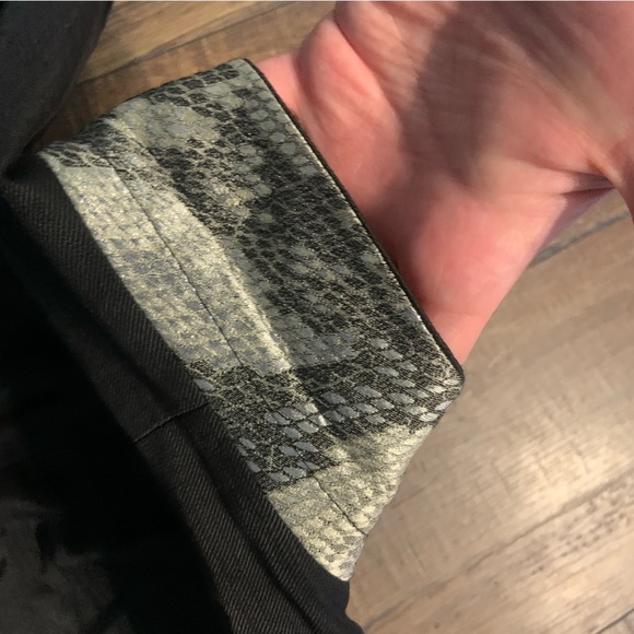 ZADIG & VOLTAIRE Women's Vedax Python casual Black Blazer $588 designer fall - Picture 7 of 12